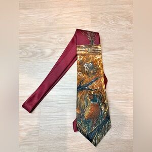 Vintage Men’s Reed St James Pheasant and Flushing Dog Tie